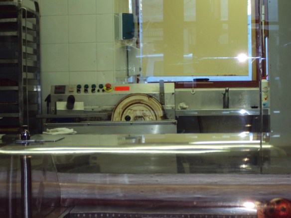 A shot of the kitchen