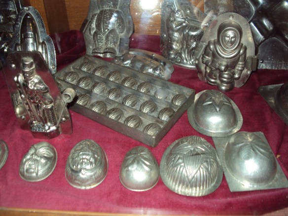 Chocolate moulds loving carved by Willy Wonka